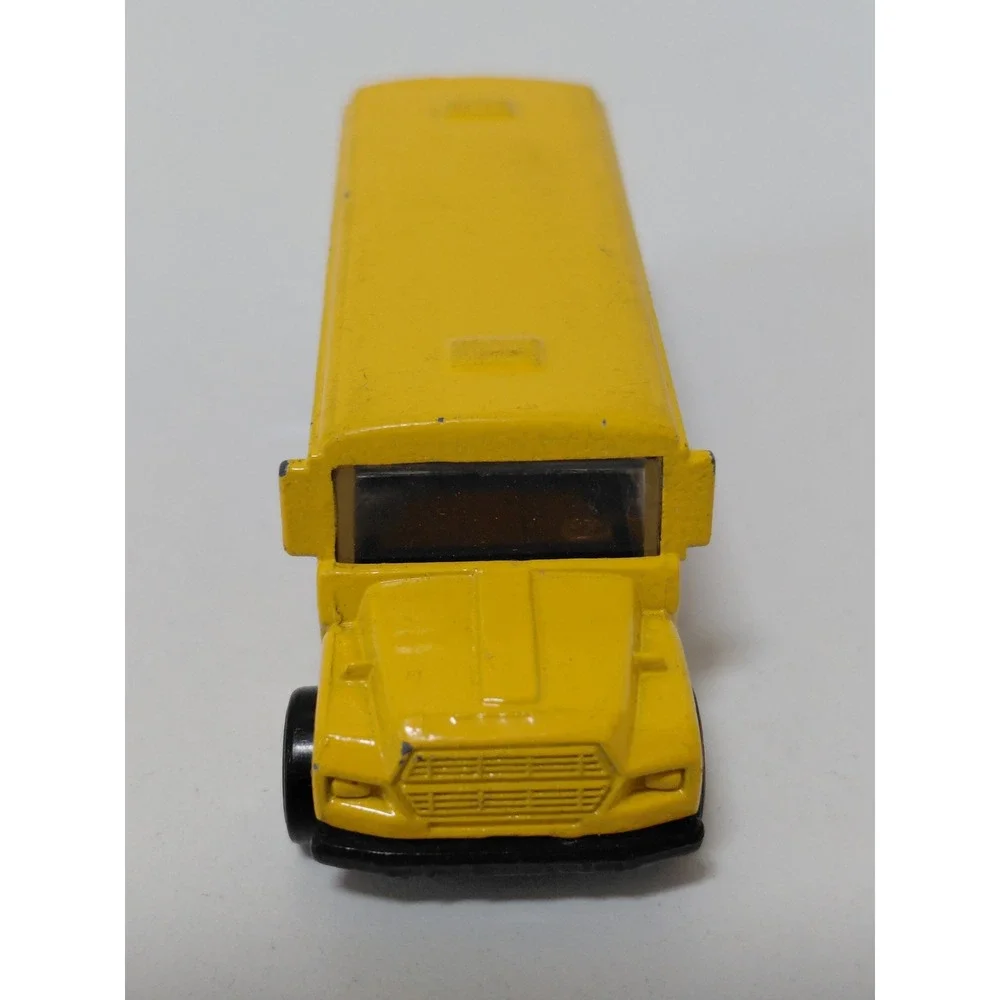 Hot Wheels 1988 School Bus Danger Acid Rock Toxic Yellow Diecast Toy Car